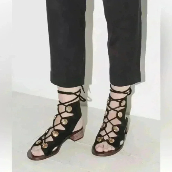 🆕See By Chloe Edna Lace Up Gladiator Heeled Sandal Size UK 38 US 7 New. - Picture 1 of 8